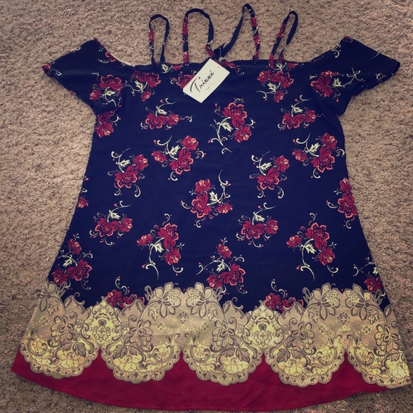 Trixxi Dresses & Skirts - Floral Off the Shoulder Mini